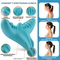 Cervicare+™ Almohada de Tracción Cervical - Alivio del Dolor de Cuello y Cervicales en 10 Minutos | Corrige Postura y Relaja Tensión